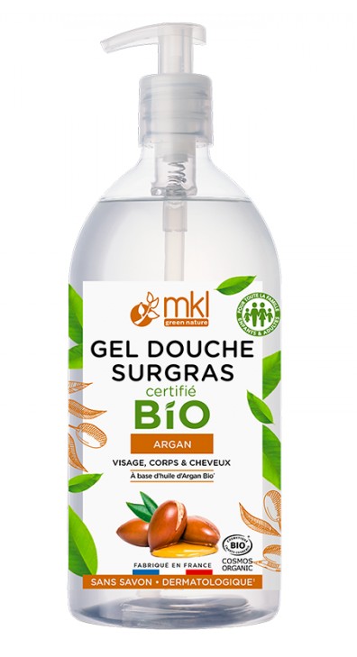 MKL Gel Douche Surgras Certifié Bio Argan 1L